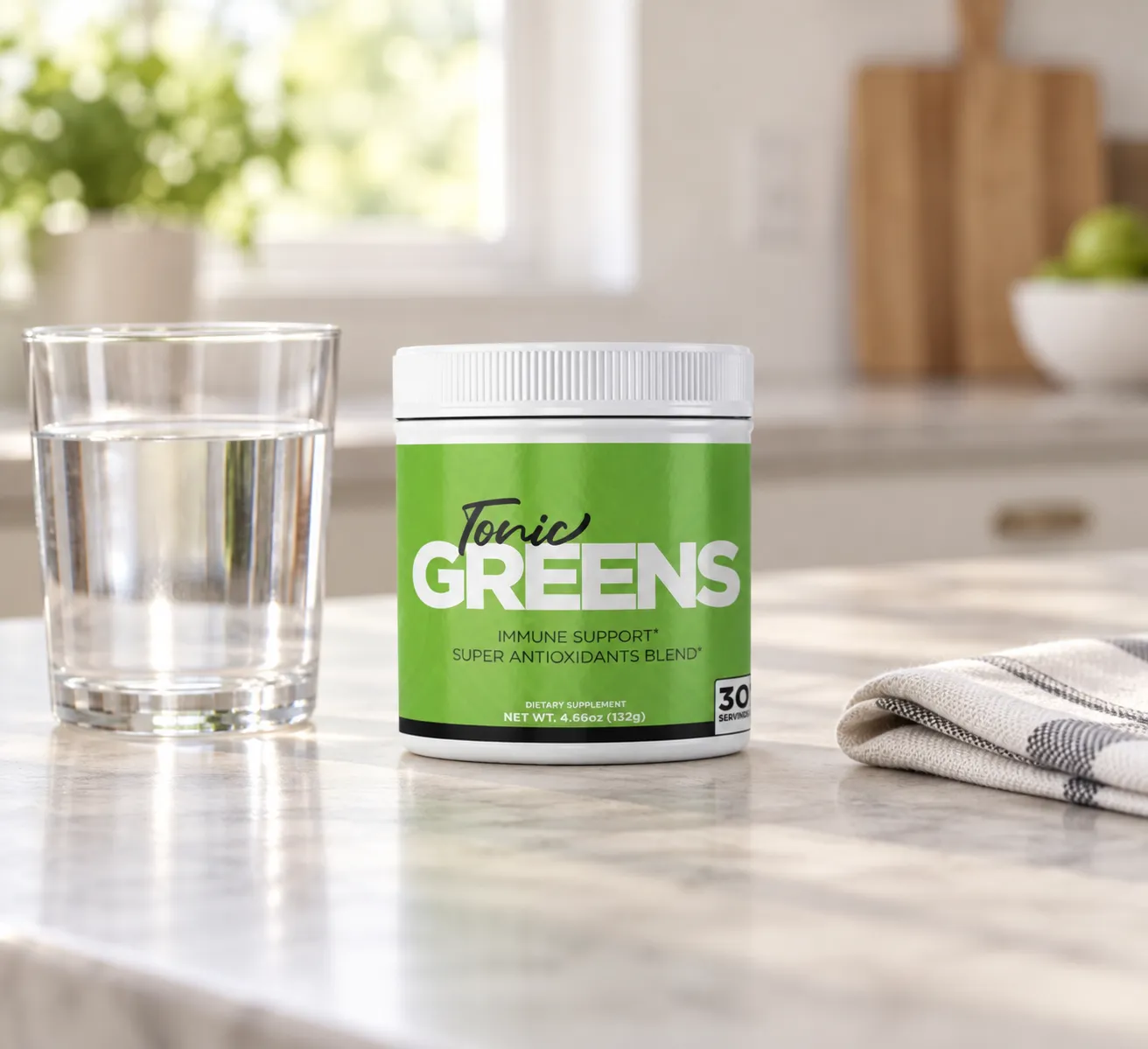 TonicGreens — the package in everyday use