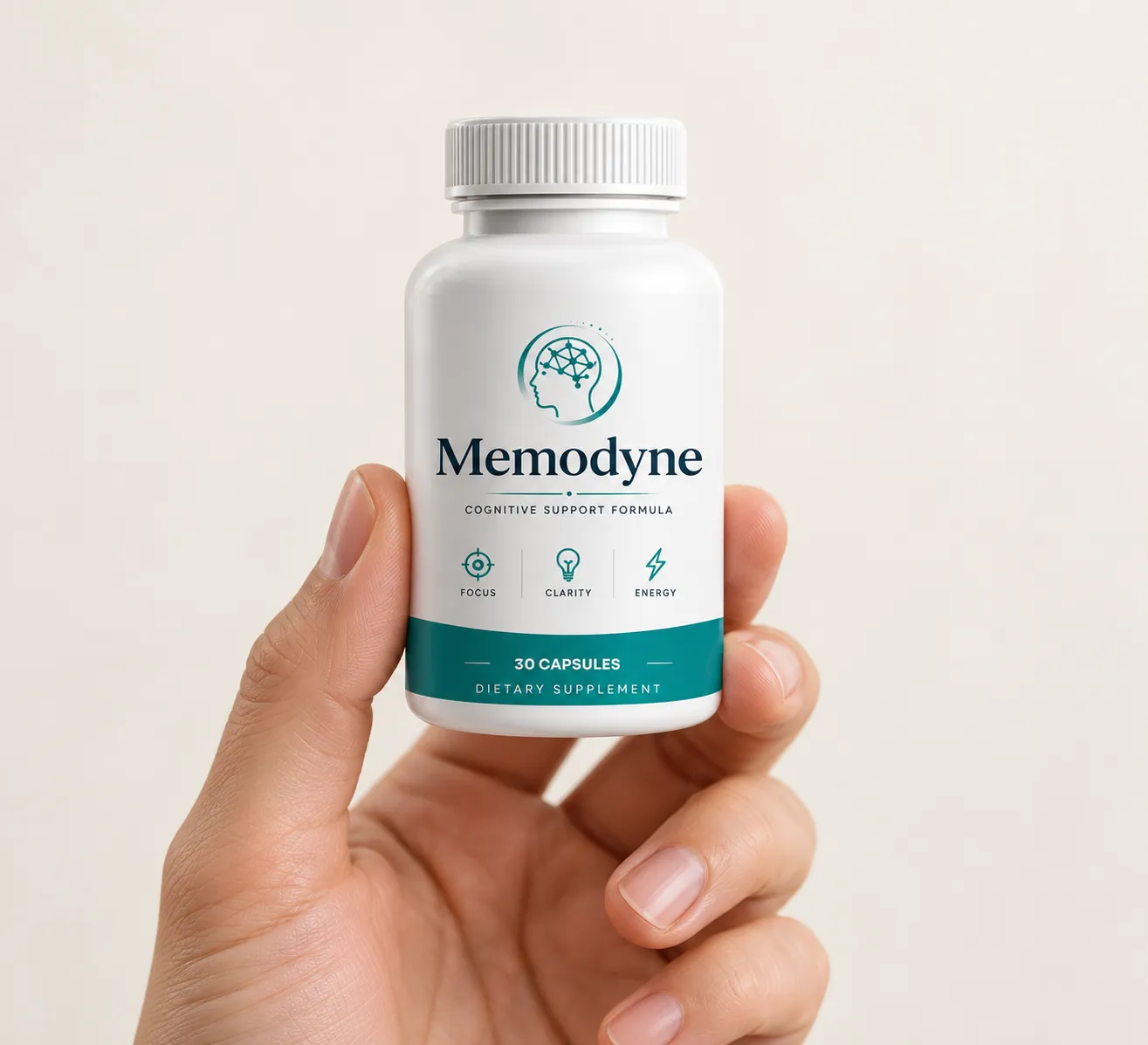 Memodyne — the package held in a hand